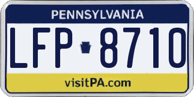 PA license plate LFP8710