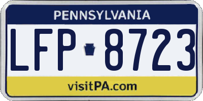 PA license plate LFP8723