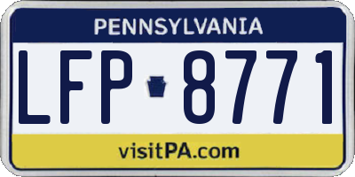 PA license plate LFP8771