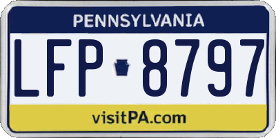 PA license plate LFP8797