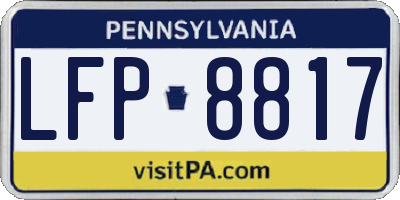 PA license plate LFP8817