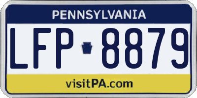 PA license plate LFP8879