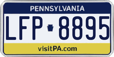 PA license plate LFP8895