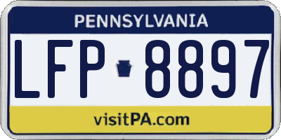 PA license plate LFP8897