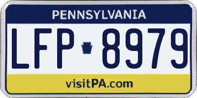 PA license plate LFP8979