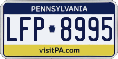 PA license plate LFP8995