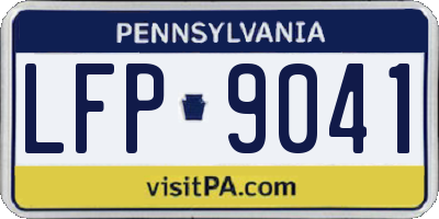PA license plate LFP9041