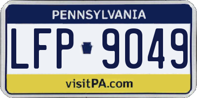PA license plate LFP9049