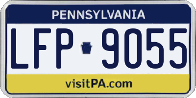 PA license plate LFP9055