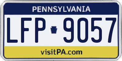 PA license plate LFP9057