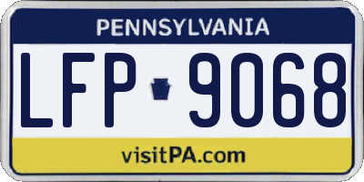 PA license plate LFP9068