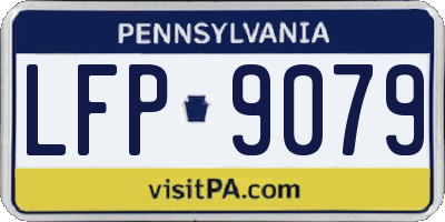 PA license plate LFP9079