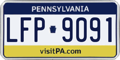 PA license plate LFP9091