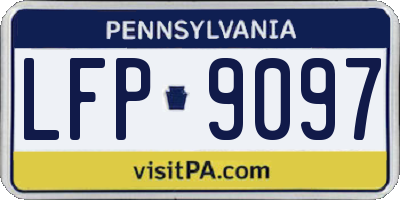 PA license plate LFP9097