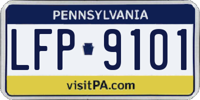 PA license plate LFP9101