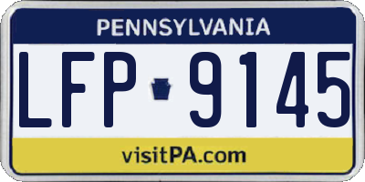 PA license plate LFP9145