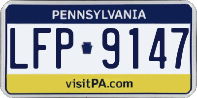 PA license plate LFP9147