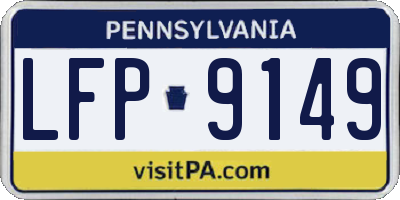 PA license plate LFP9149