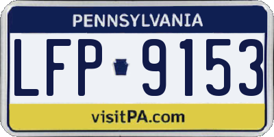 PA license plate LFP9153