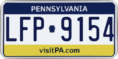 PA license plate LFP9154