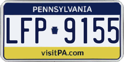 PA license plate LFP9155