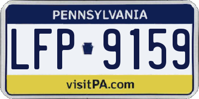 PA license plate LFP9159