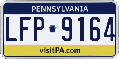 PA license plate LFP9164