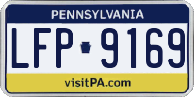 PA license plate LFP9169