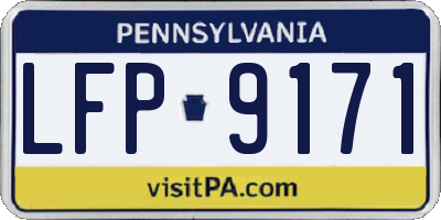 PA license plate LFP9171