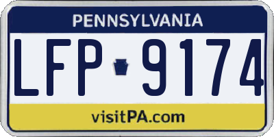 PA license plate LFP9174