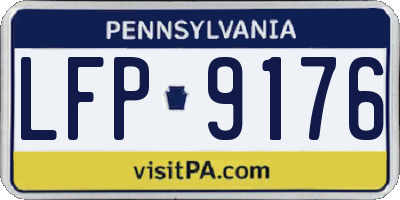 PA license plate LFP9176