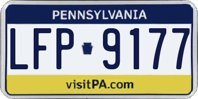 PA license plate LFP9177