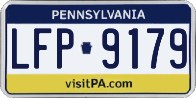 PA license plate LFP9179