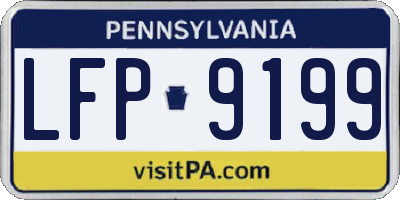PA license plate LFP9199