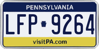 PA license plate LFP9264
