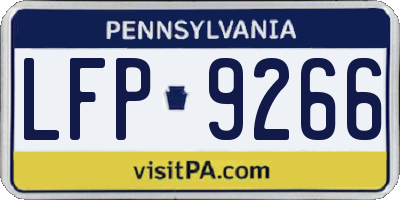 PA license plate LFP9266
