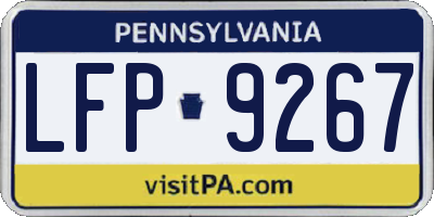 PA license plate LFP9267