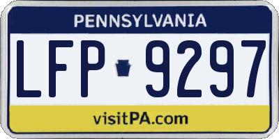 PA license plate LFP9297