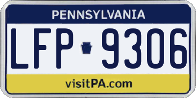 PA license plate LFP9306