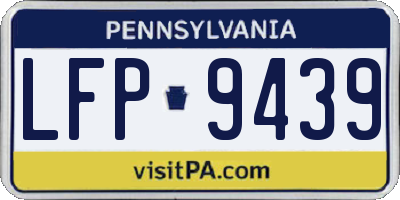 PA license plate LFP9439
