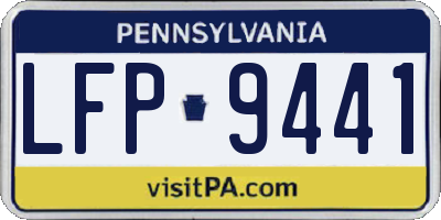 PA license plate LFP9441