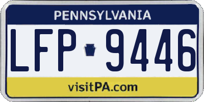 PA license plate LFP9446
