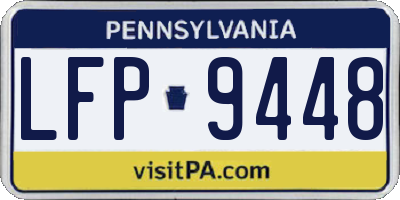PA license plate LFP9448