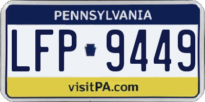 PA license plate LFP9449