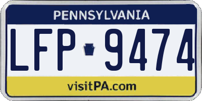 PA license plate LFP9474