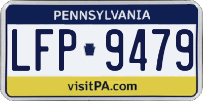 PA license plate LFP9479