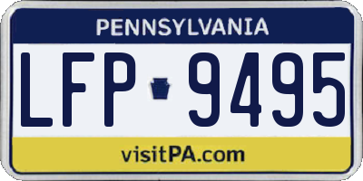 PA license plate LFP9495