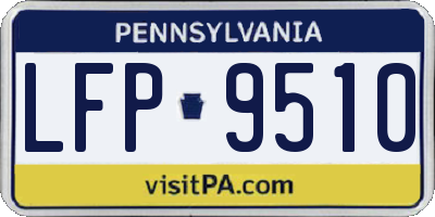PA license plate LFP9510
