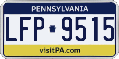 PA license plate LFP9515