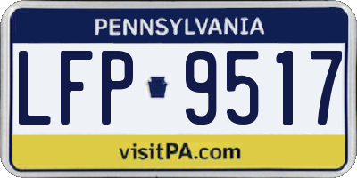 PA license plate LFP9517